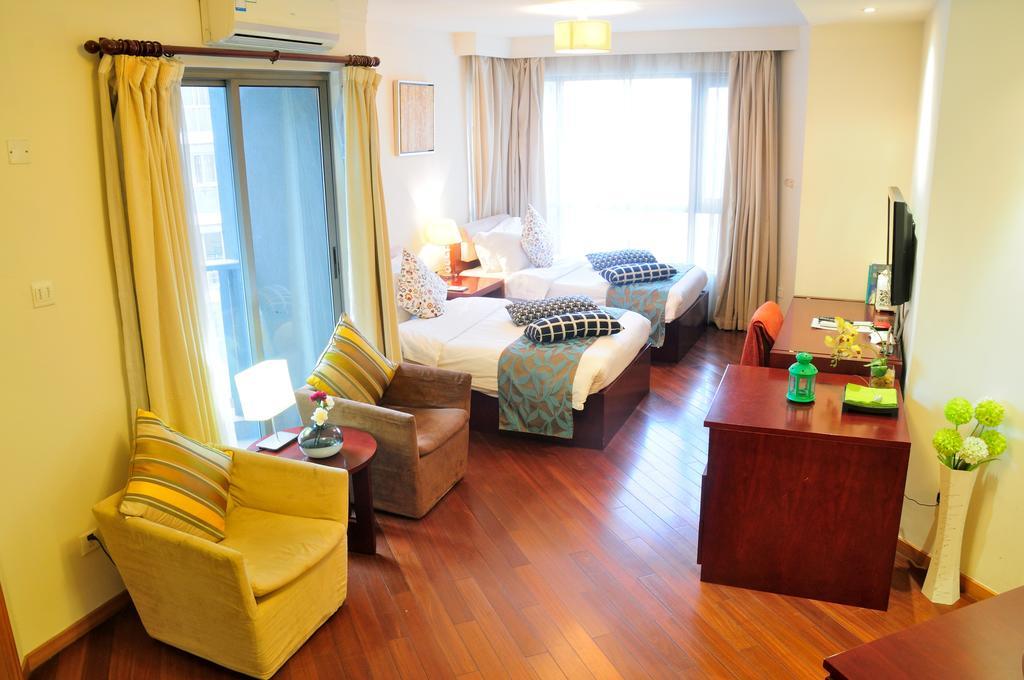 Shanghai Kingland Serviced Apartment Buitenkant foto