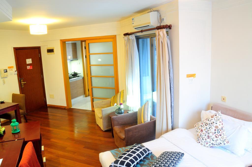 Shanghai Kingland Serviced Apartment Buitenkant foto